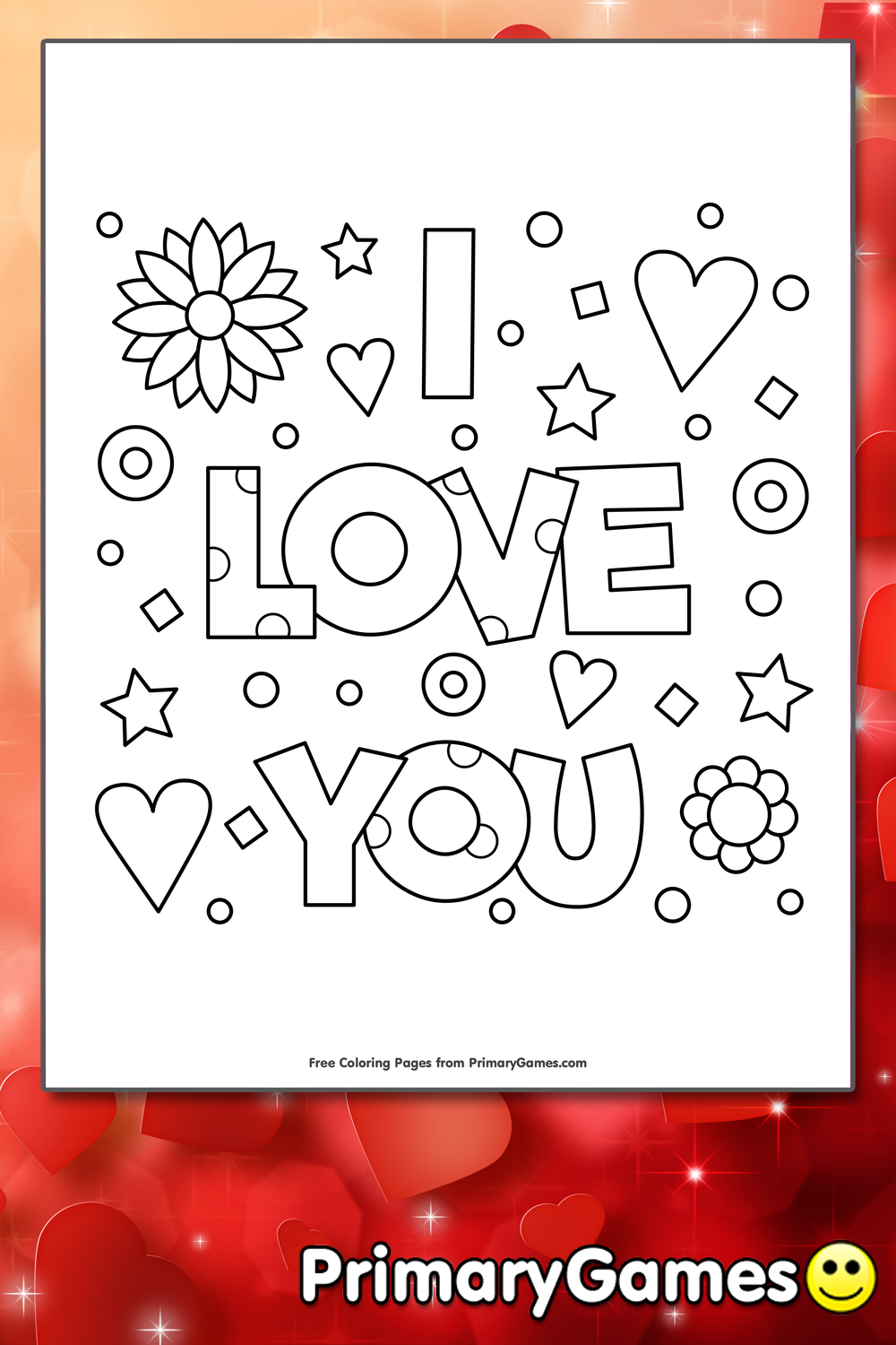 I Love You Printable
