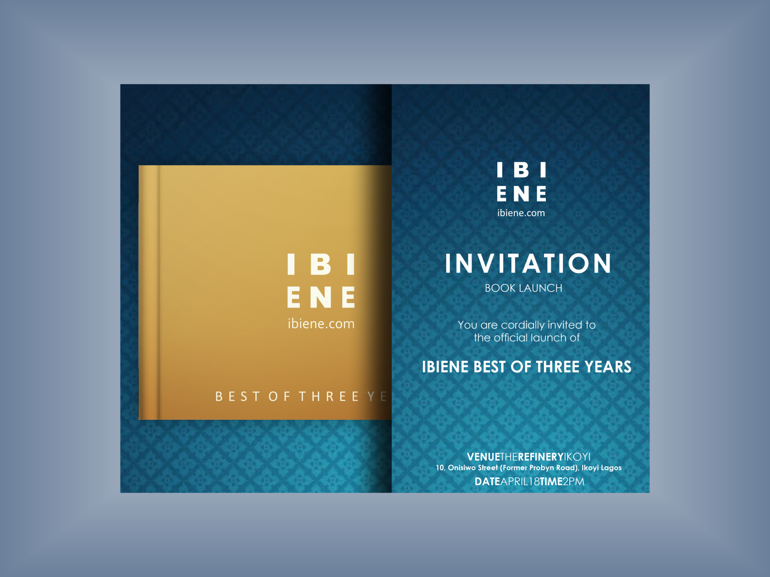 Ibiene Invite Book Launch Invite By Richard De man On Dribbble