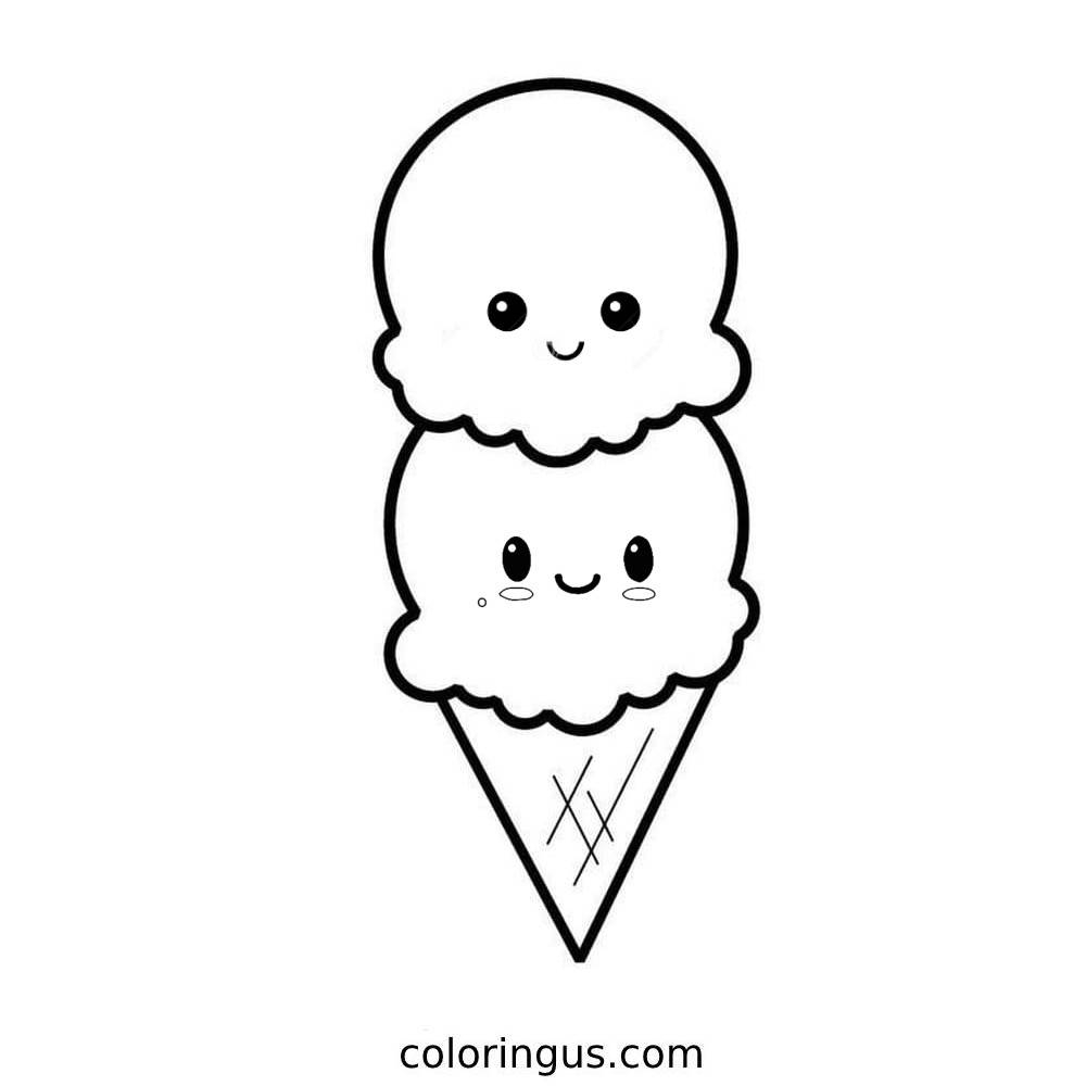 free coloring pages of ice cream