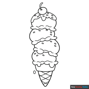 Ice Cream Color Page