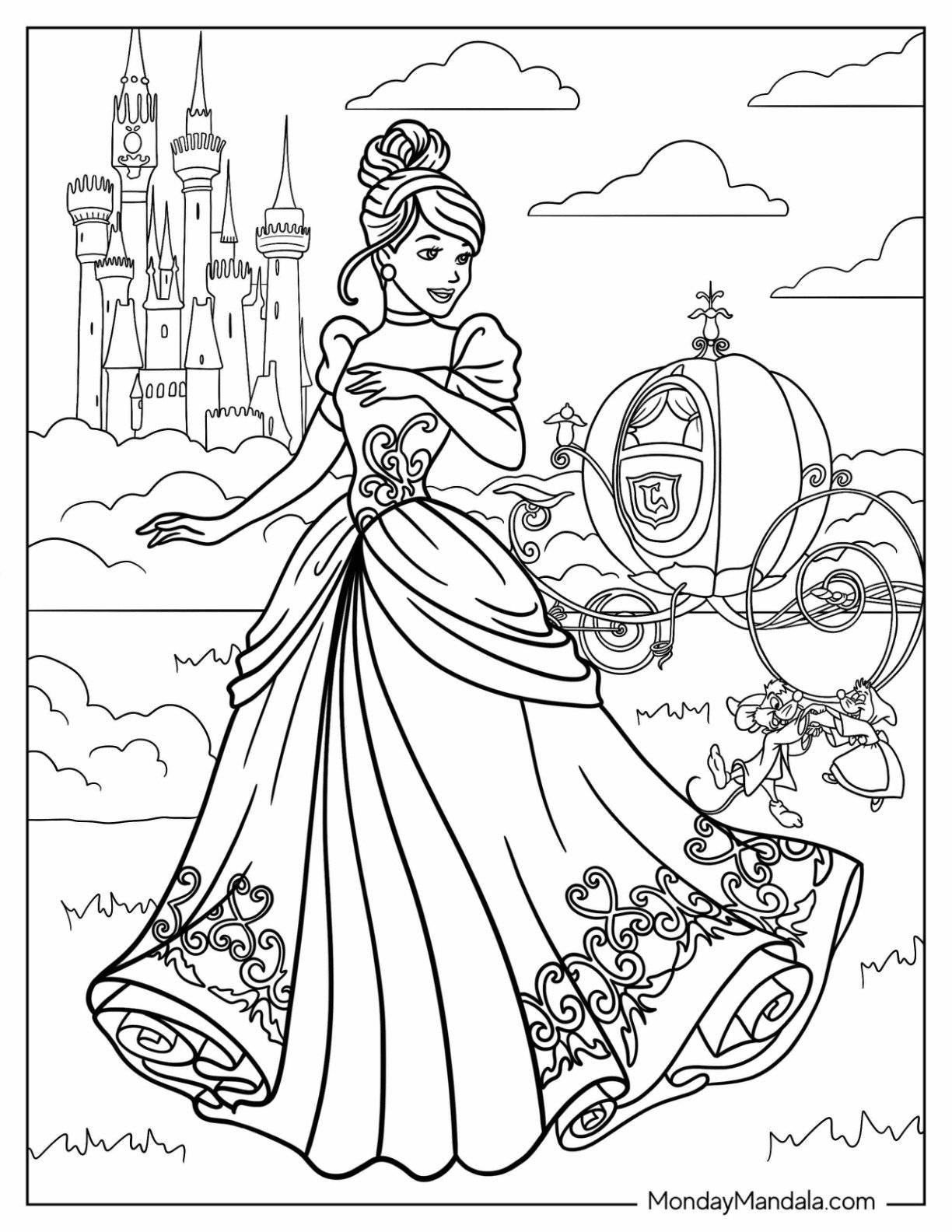 Disney Princess Printable Coloring Pages