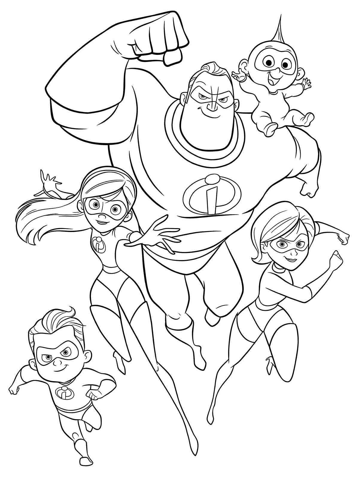 Incredibles Coloring Pages