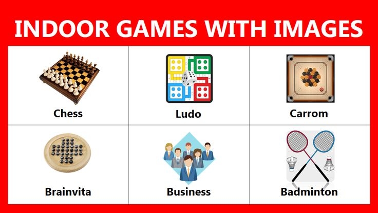 Indoor Games Name In English With Pictures Indoor Games For Kids 