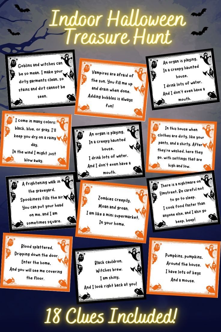 halloween party games for kids printable