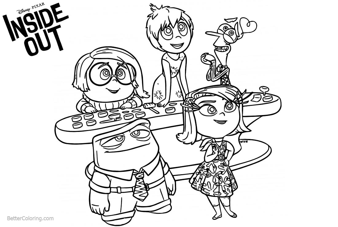 Inside Out Coloring Pages Free Printable Coloring Pages