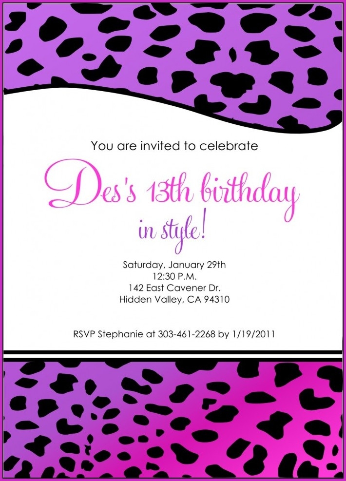 Invitation Google Doc Template