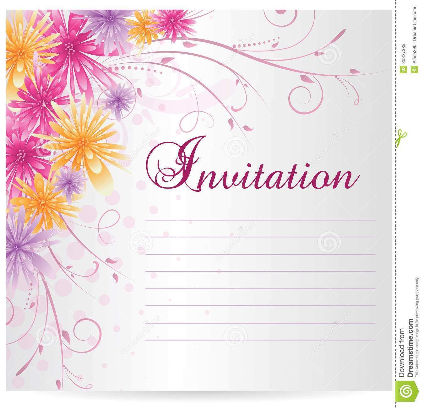 birthday invitation templates for microsoft word