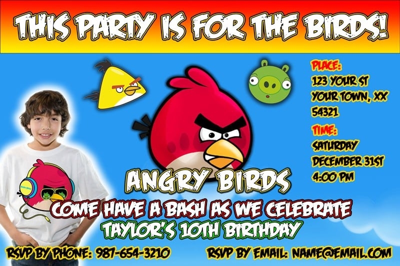 Invitations Angry Birds