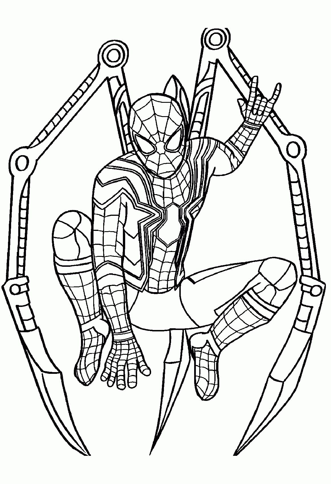 Iron Spiderman Coloring Pages Spiderman Coloring Pages Coloring Porn