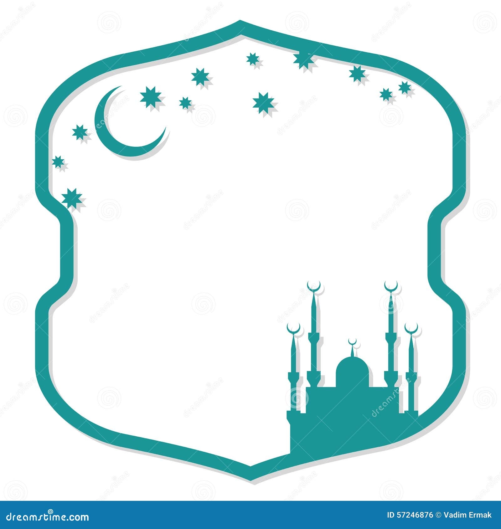 Islamic Vector Frame Stock Vector Image 57246876