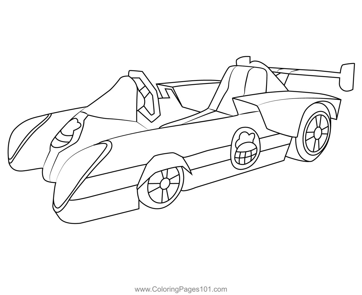 Jetsetter Mario Kart Coloring Page For Kids Free Mario Kart Printable 