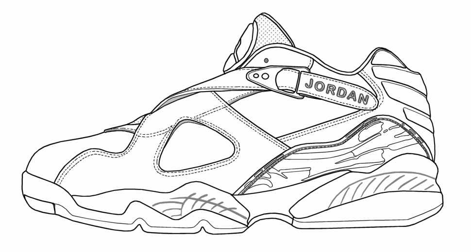 Jordan Shoes Coloring Pages