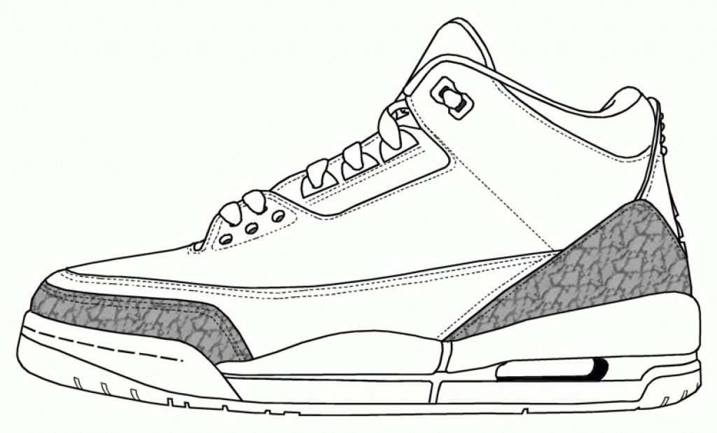 Jordan Shoes Coloring Pages Coloring Home