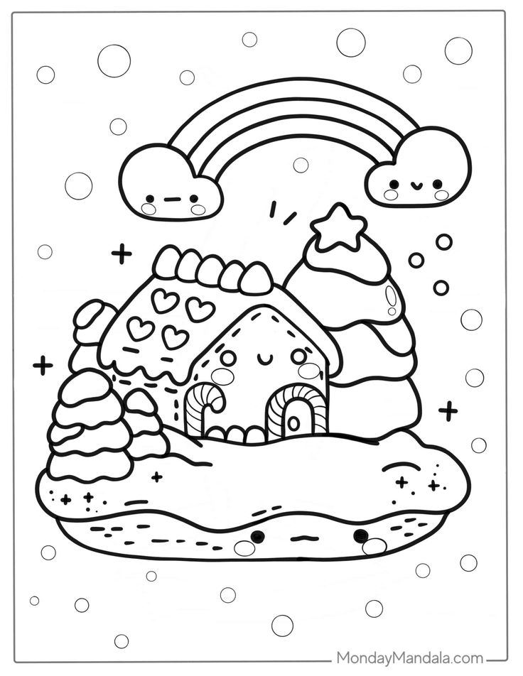Kawaii Printable Coloring Pages