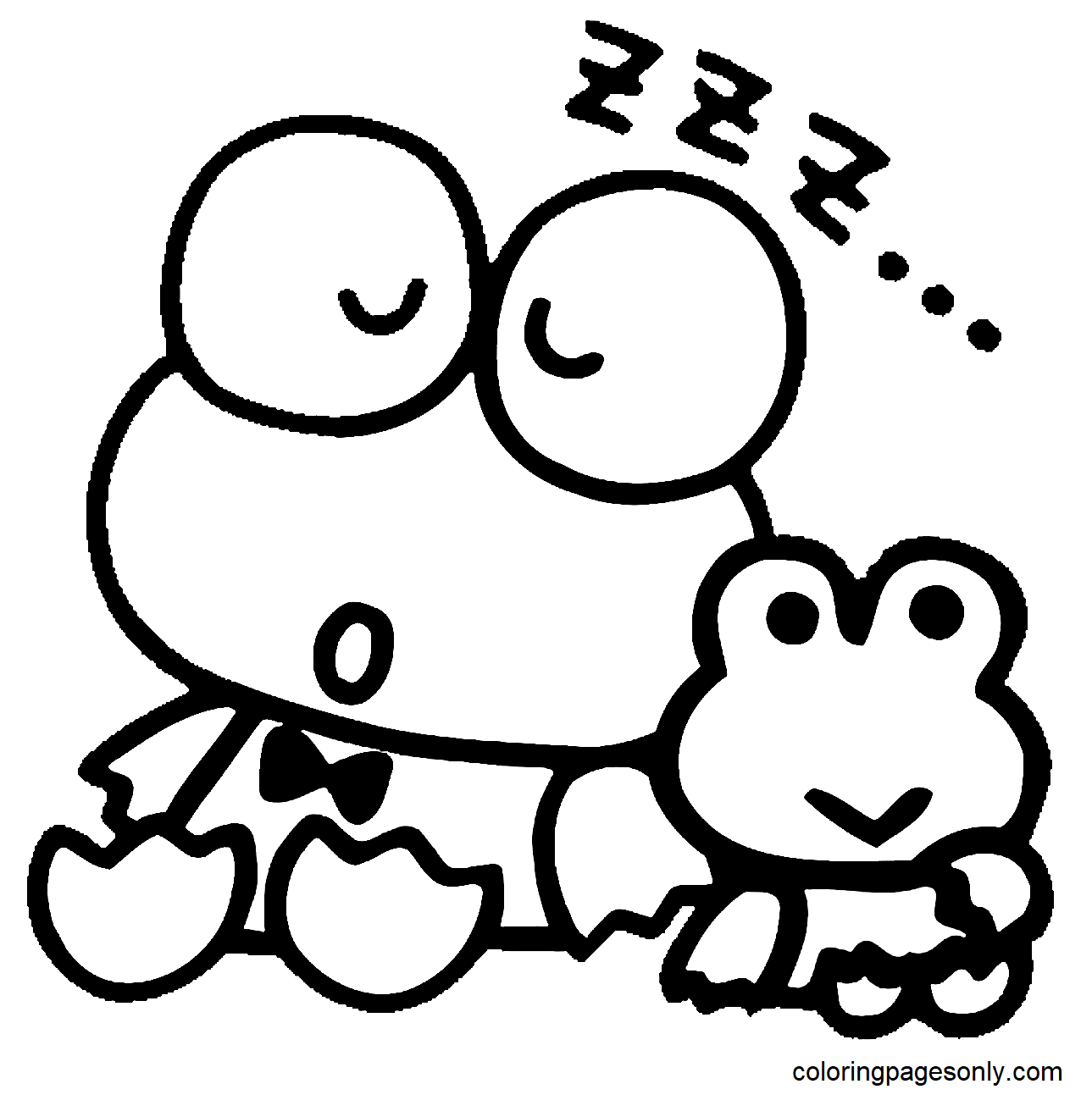 Keroppi Coloring Pages Free Printable Coloring Pages