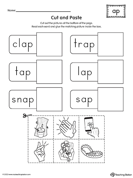 Kindergarten Cut And Paste Worksheets Worksheets For Kindergarten