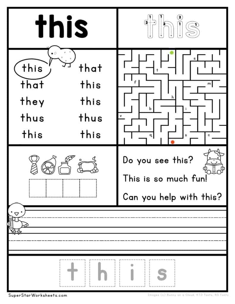 Kindergarten Worksheets Superstar Worksheets Worksheets Library