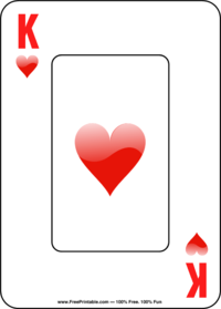 King Of Hearts Playing Card