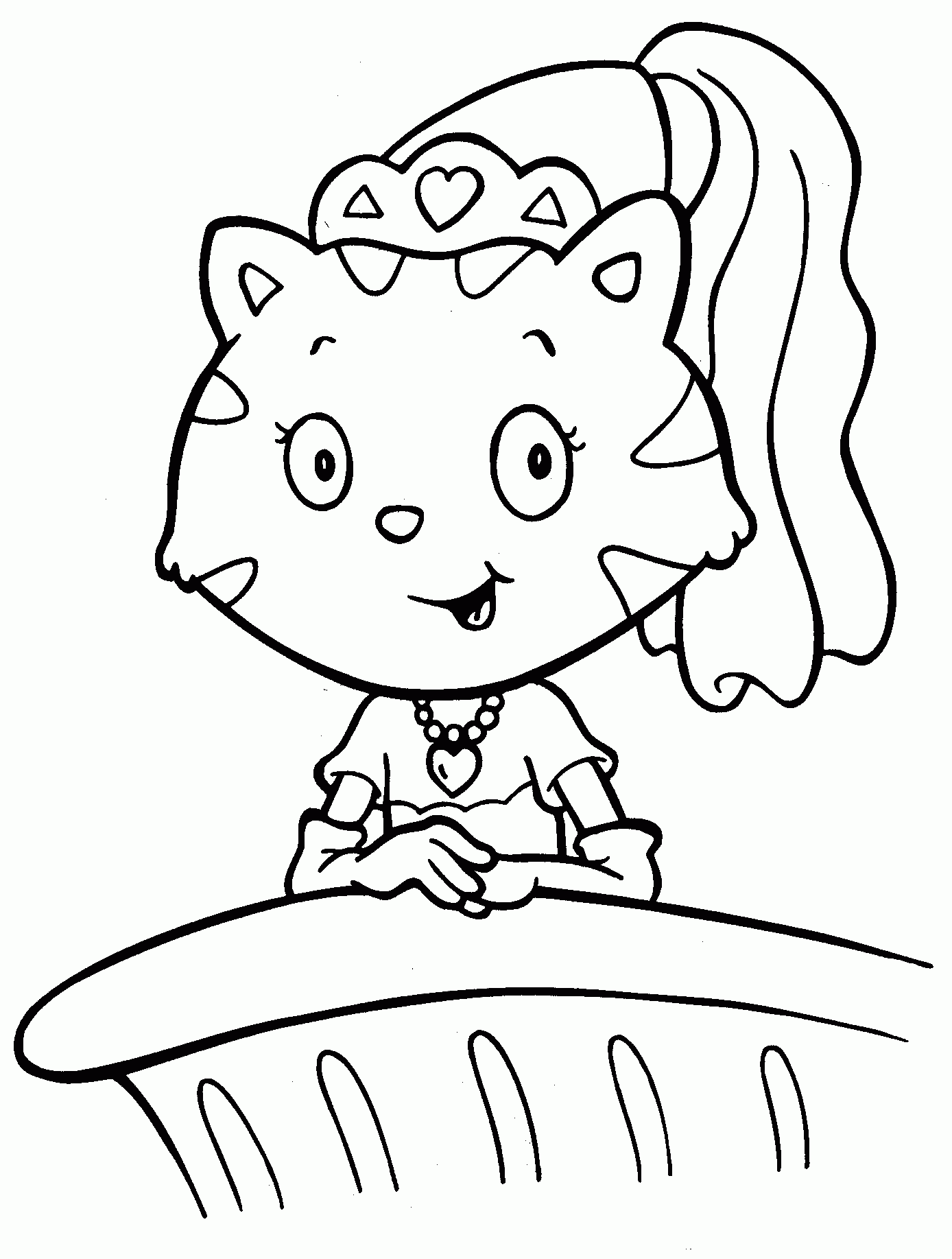 Kitten Printable Coloring Pages