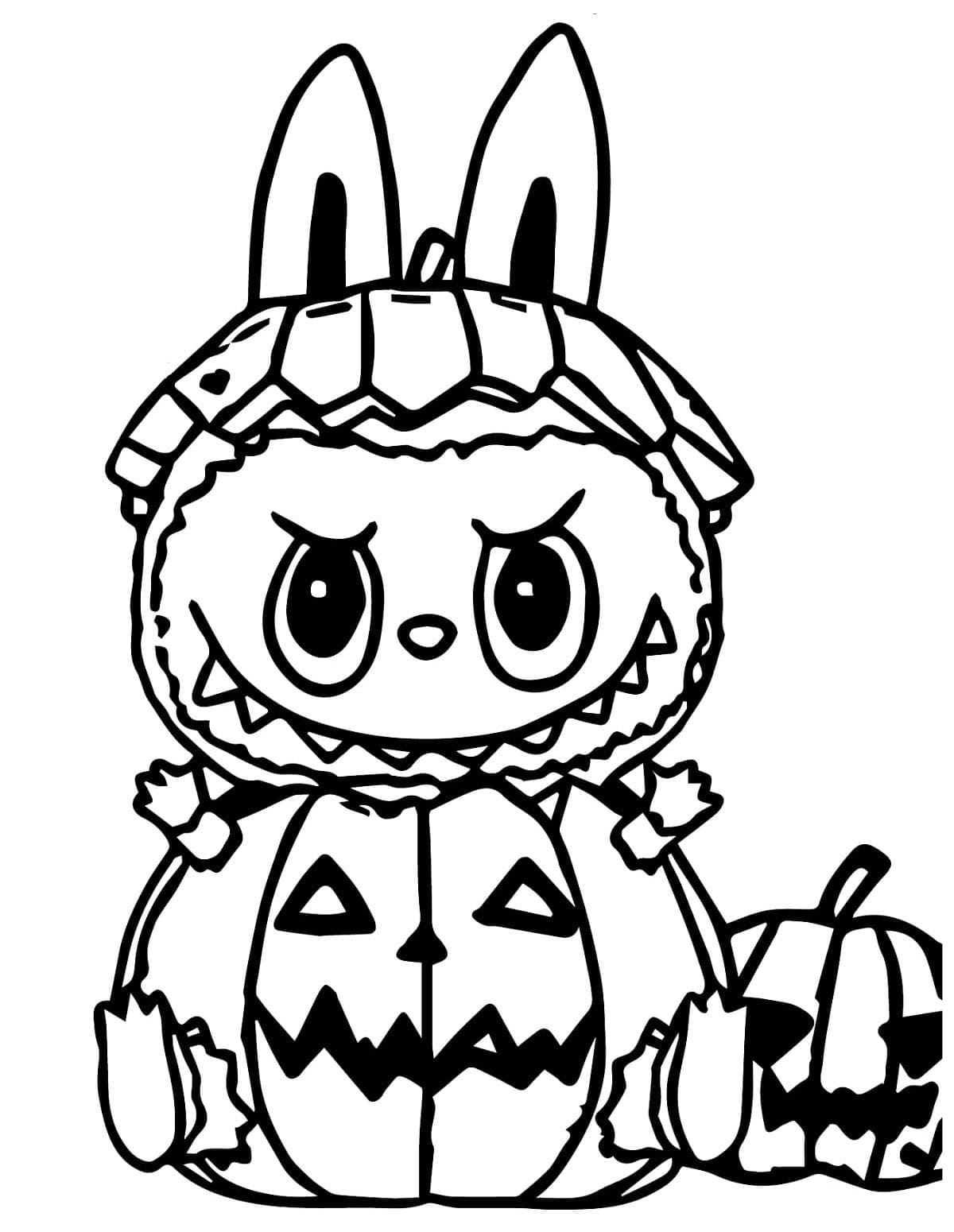 Labubu Printable Coloring Page Free Download And Print For You