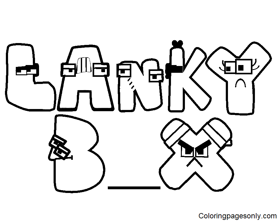 LankyBox Coloring Page Free Printable Coloring Pages