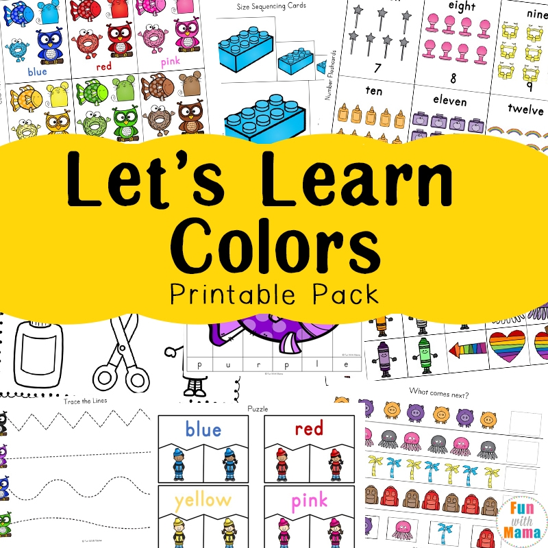 Learning Colors Printable Worksheets
