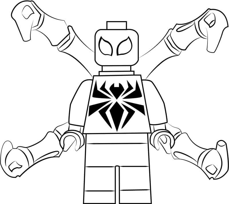 Iron Spiderman Coloring Pages