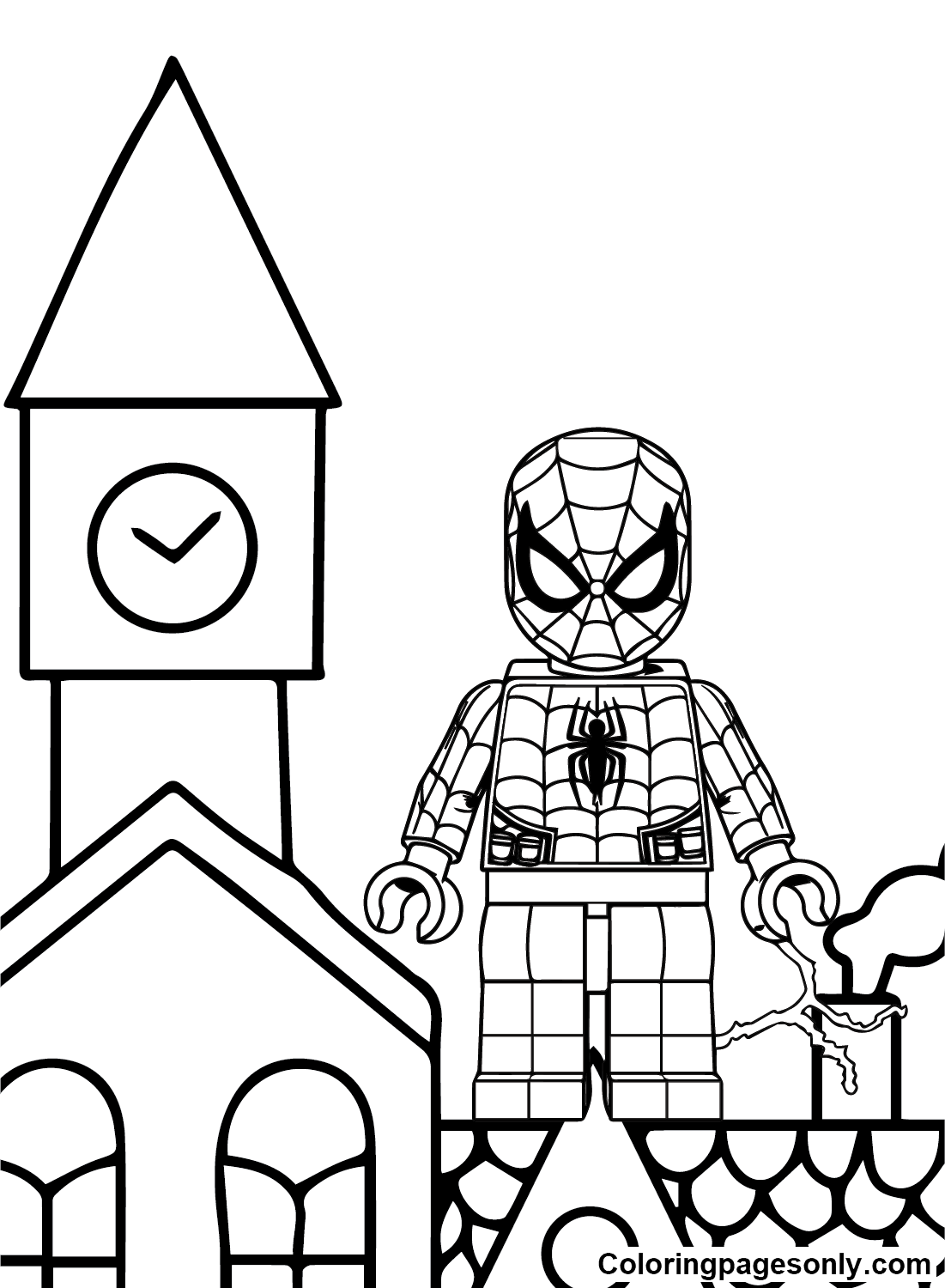 Coloring Page Spiderman