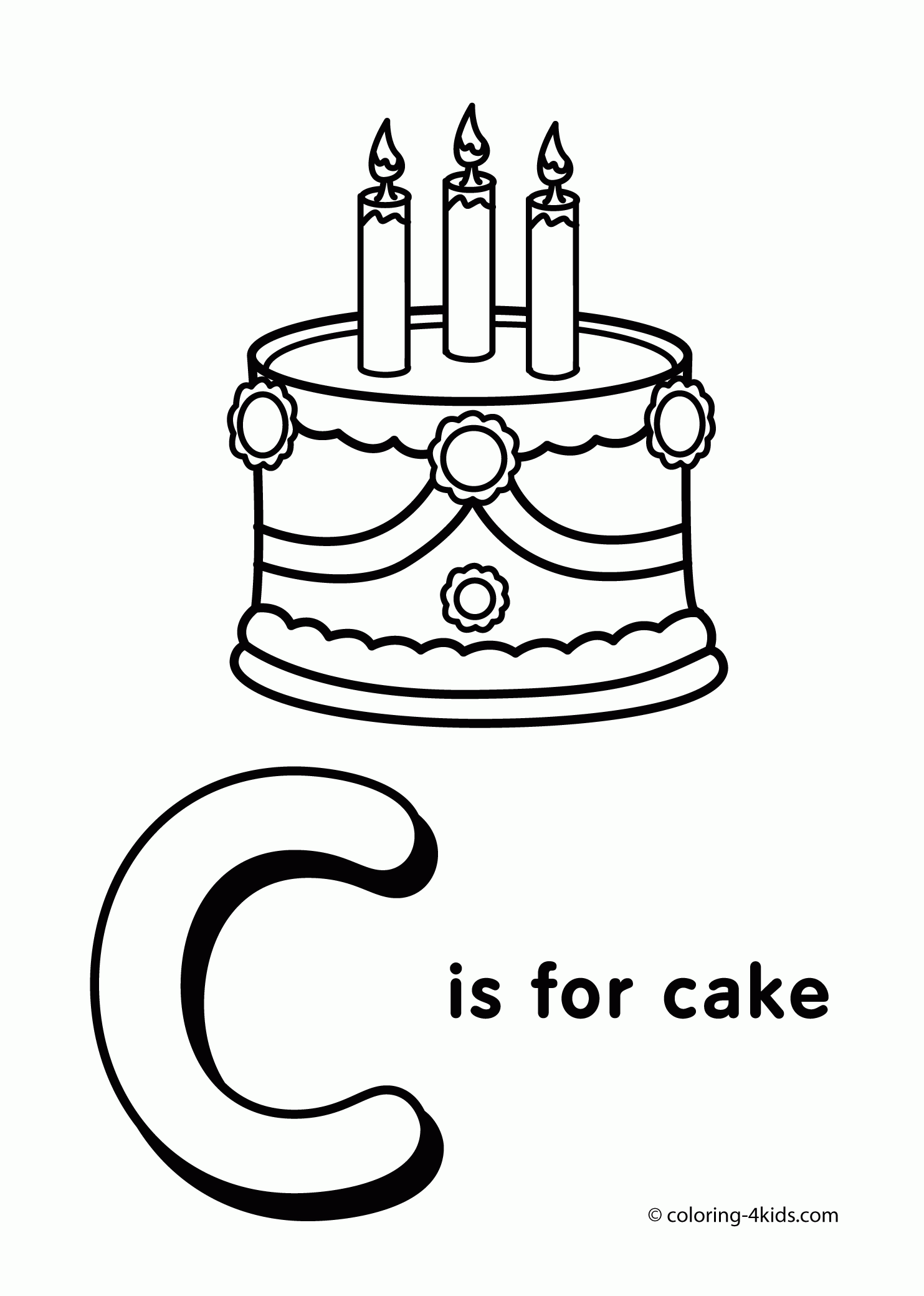 Letter C Coloring Page Alphabet Coloring Pages Alphabet Activities