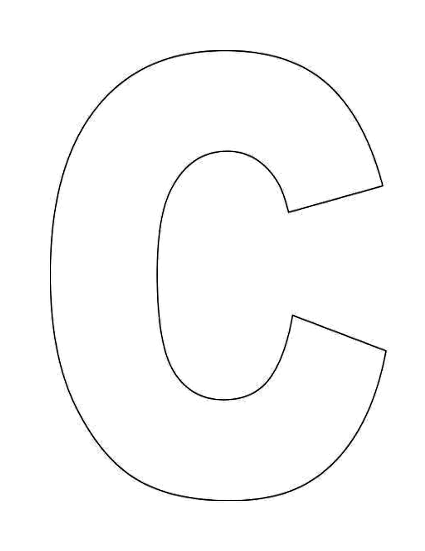 Letter C Coloring Page