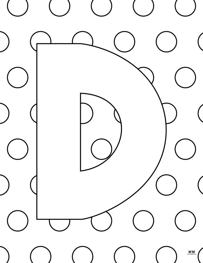 Letter D Coloring Pages 15 FREE Pages Printabulls