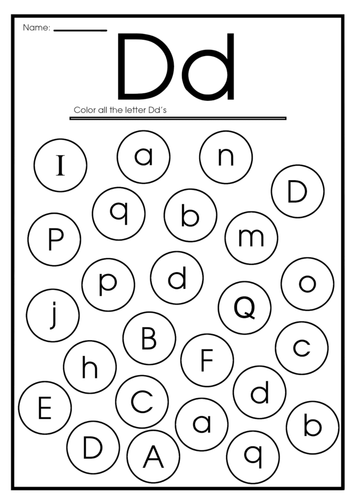 Letter Dd Worksheets AlphabetWorksheetsFree