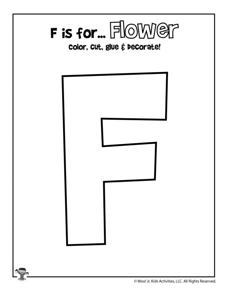 letter f crafts for toddlers printable