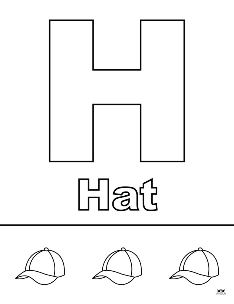 Letter H Coloring Pages 15 FREE Pages Printabulls