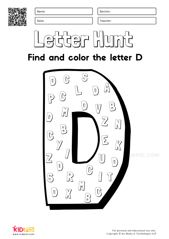 free printable alphabet hunt worksheet