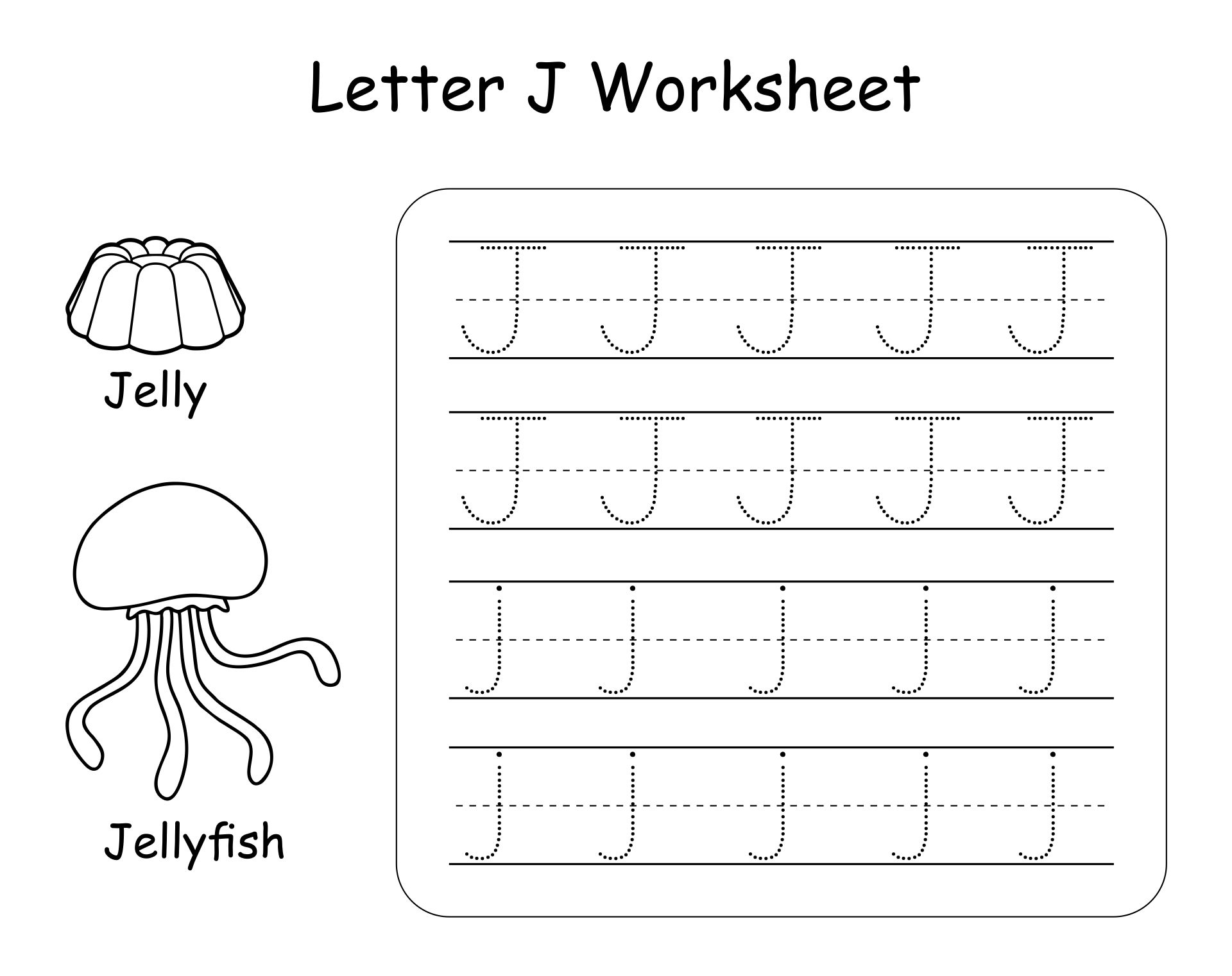 Letter J Printable