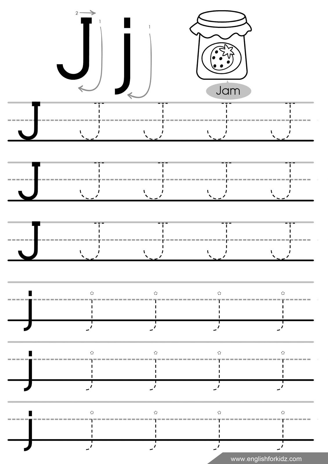 free printable letter tracing worksheets