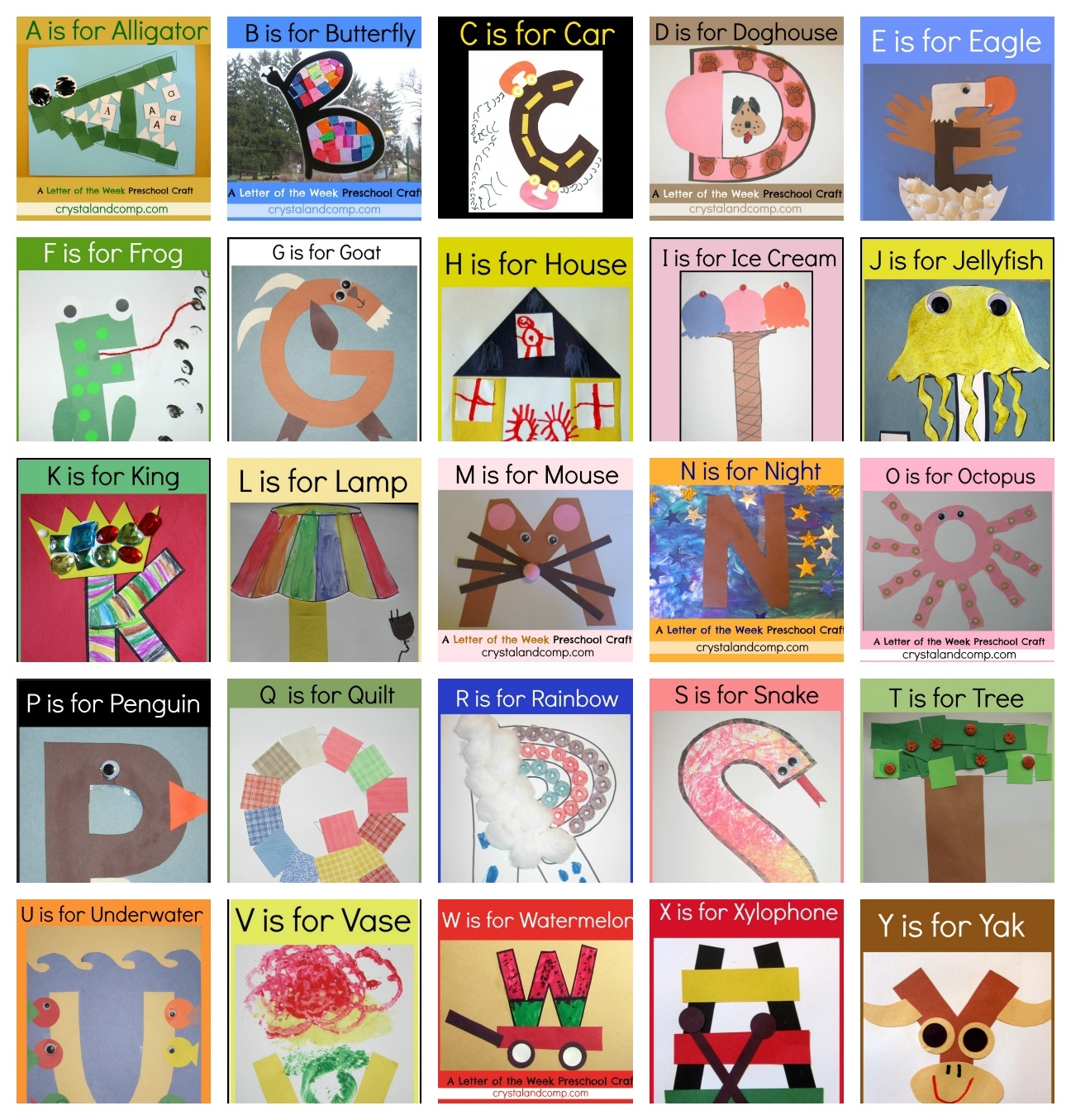 letter a crafts for toddlers printable