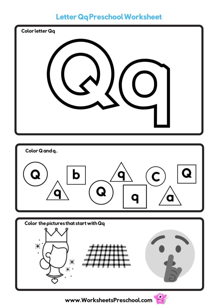 Letter Q Worksheets 4 Fun PDF Printables