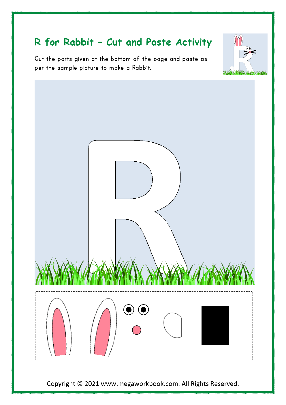 letter r worksheets preschool