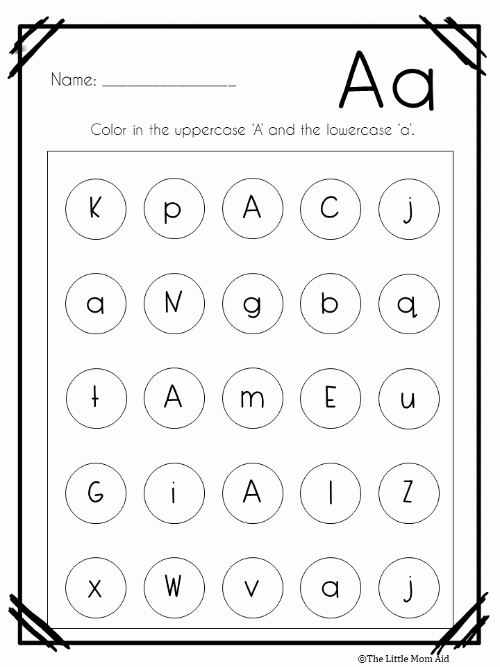 Letter Recognition Worksheets For Kindergarten Luxury Alphabet Letter