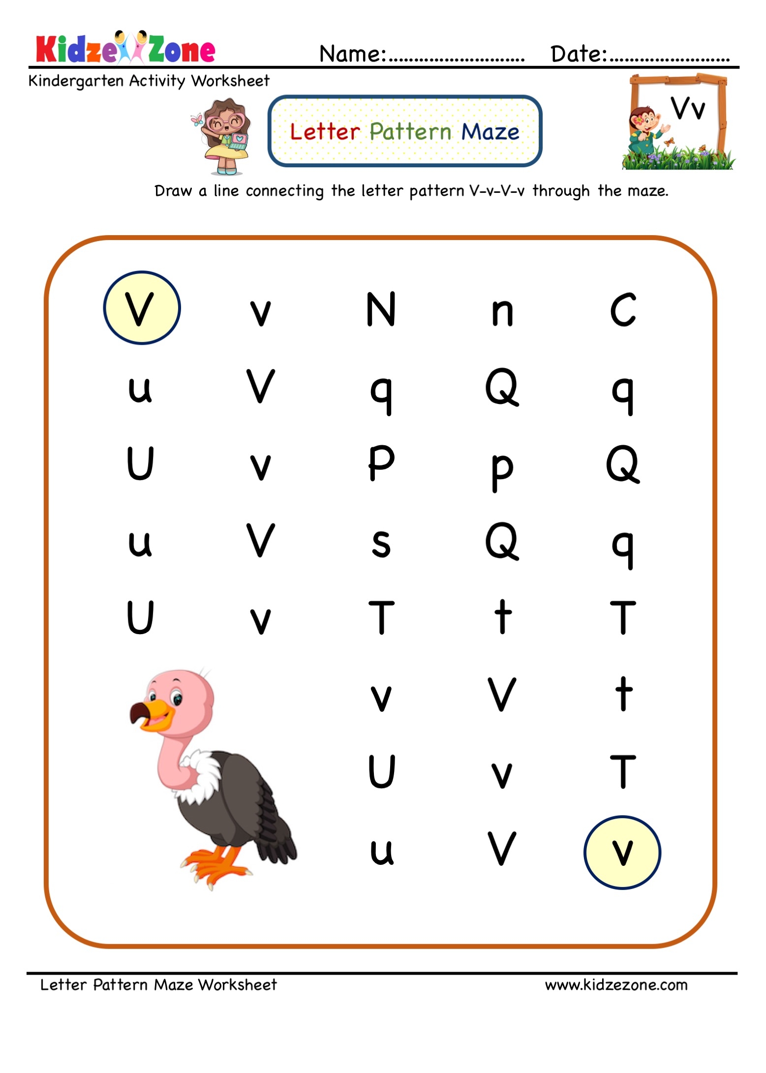 find a letter worksheet