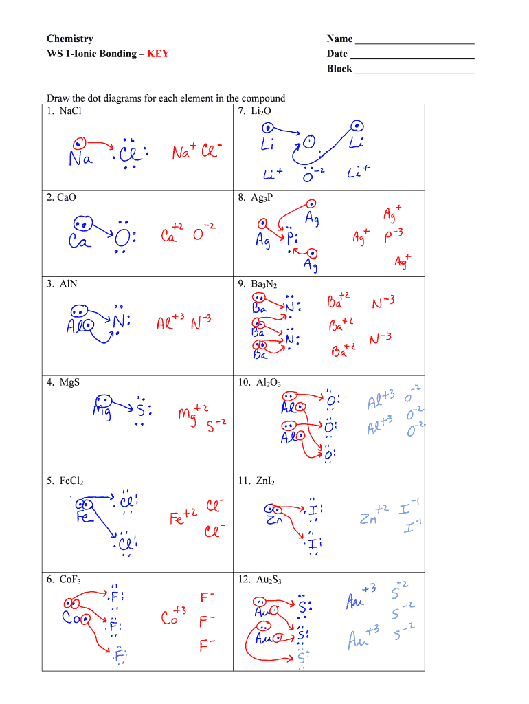 worksheet on lewis structures