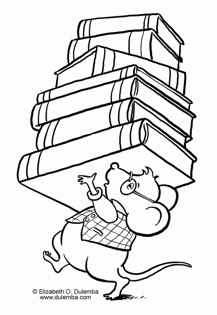 Library Coloring Pages Printables Coloring Home