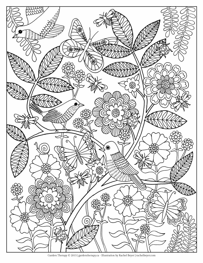 Life s A Garden Adult Coloring Page