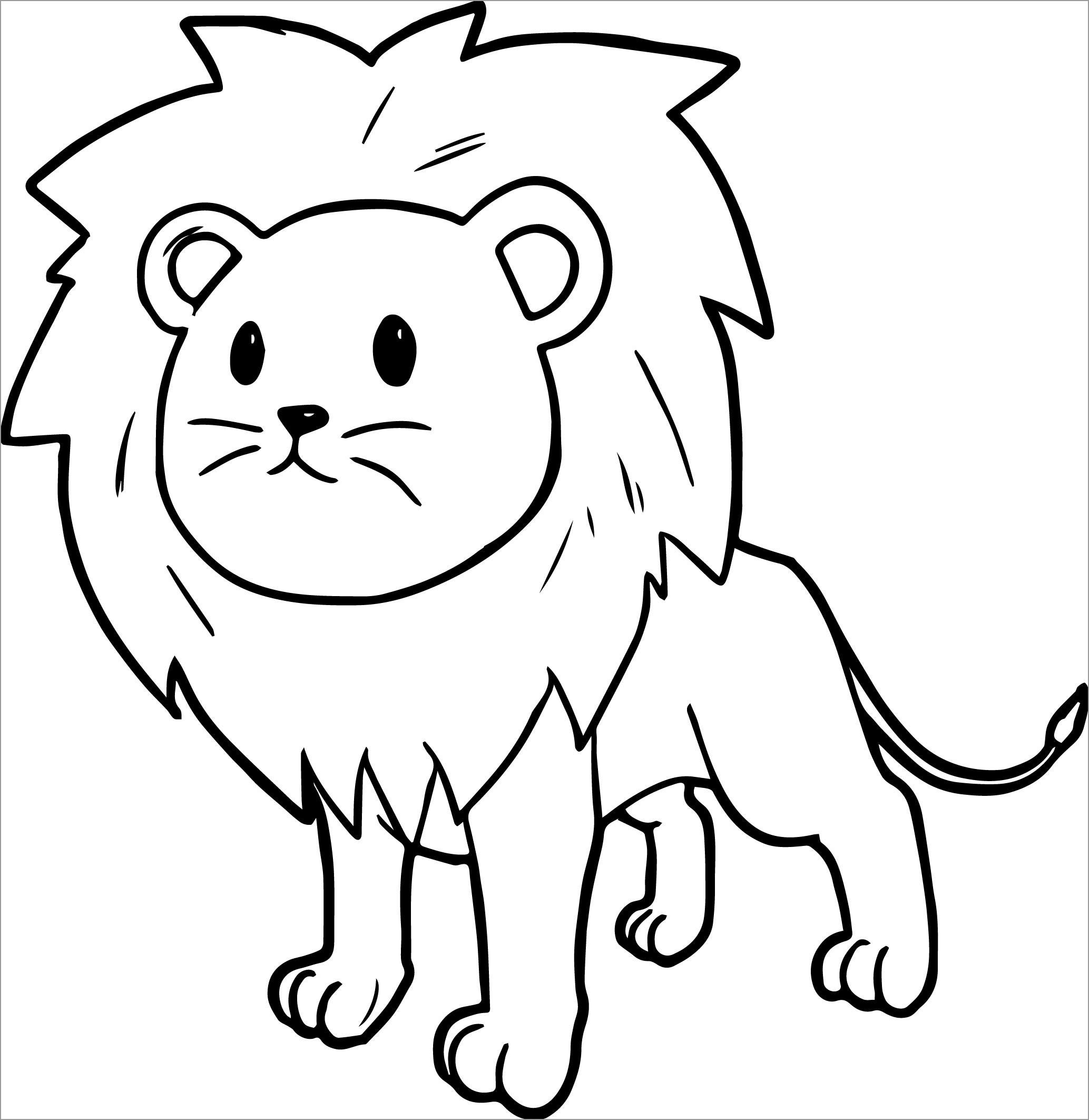 Lion Coloring Pages For Preschoolers ColoringBay