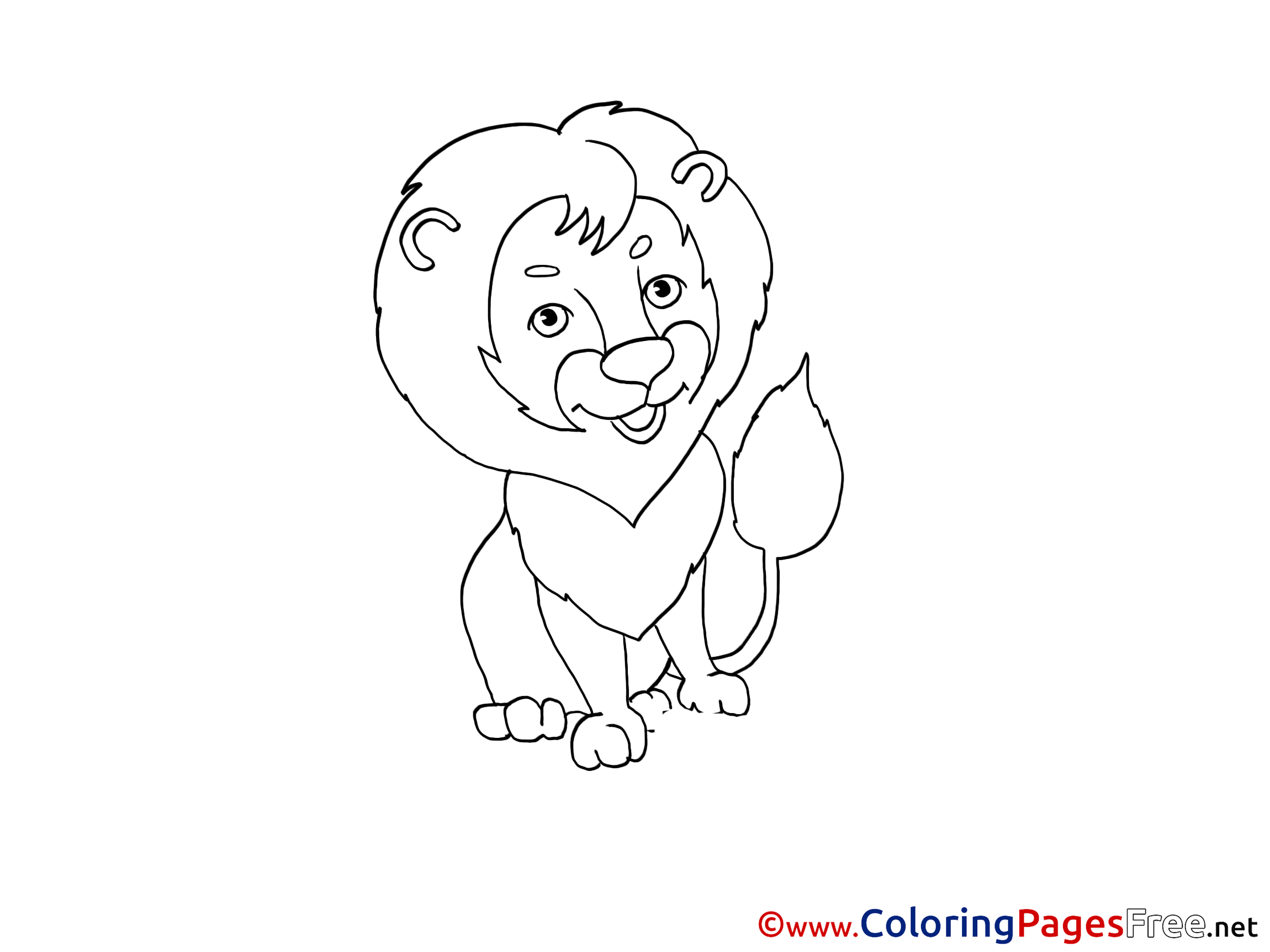lion free coloring pages