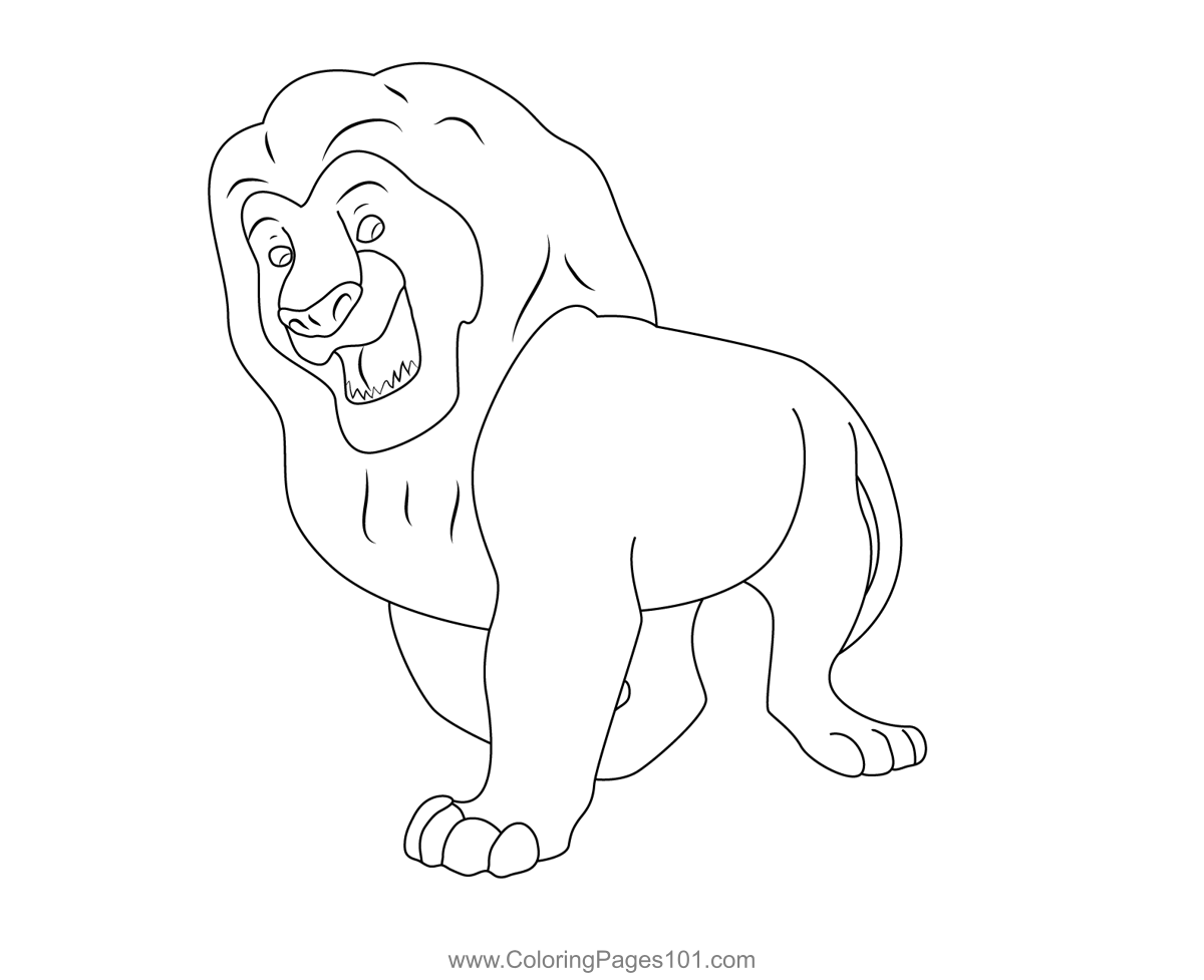 Lion King Simba Coloring Page For Kids Free The Lion King Printable