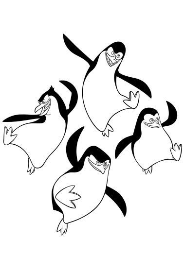 List Of Penguins Of Madagascar Coloring Pages
