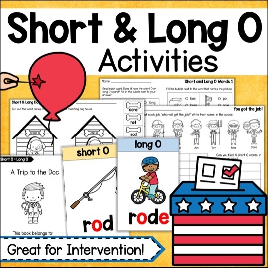 Long O Worksheets And Activities NO PREP Long Vowels Worksheets 